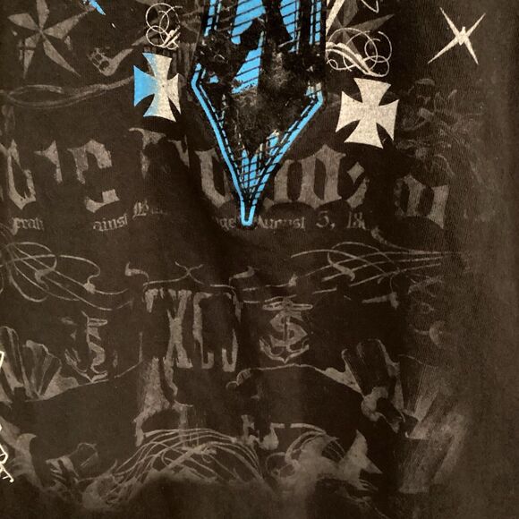 Y2K Urban Legends Cyber Grunge T Shirt 2XL Wings Mall Goth Affliction Style - Picture 5 of 10